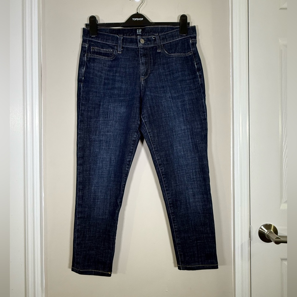 GAP WOMEN’S 1969 TRUE SKINNY JEAN DARK INDIGO COLOR SIZE 30 SHORT